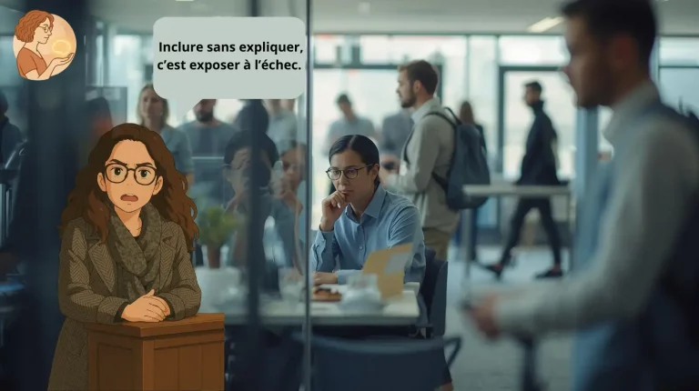 L'avatar d'Audrey Haberland dans un bureau openspace